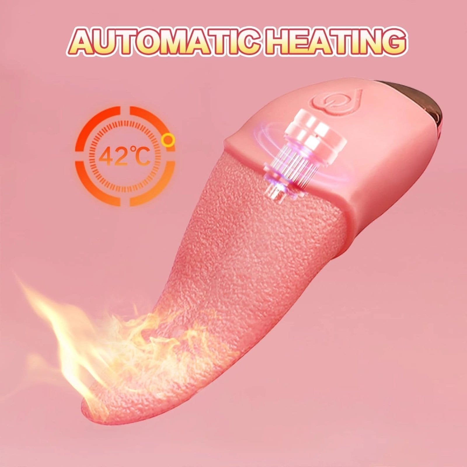 Clitoral Licking Vibrator, Heated Tongue Vibrator with 10 Vibration Modes,using for Vaginal Anal Breast Vibrator - Image 2