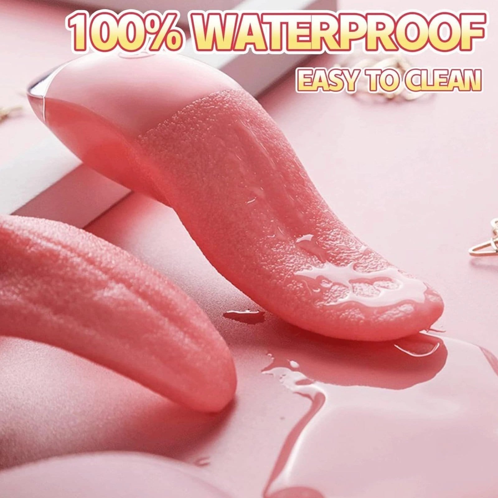Clitoral Licking Vibrator, Heated Tongue Vibrator with 10 Vibration Modes,using for Vaginal Anal Breast Vibrator - Image 4