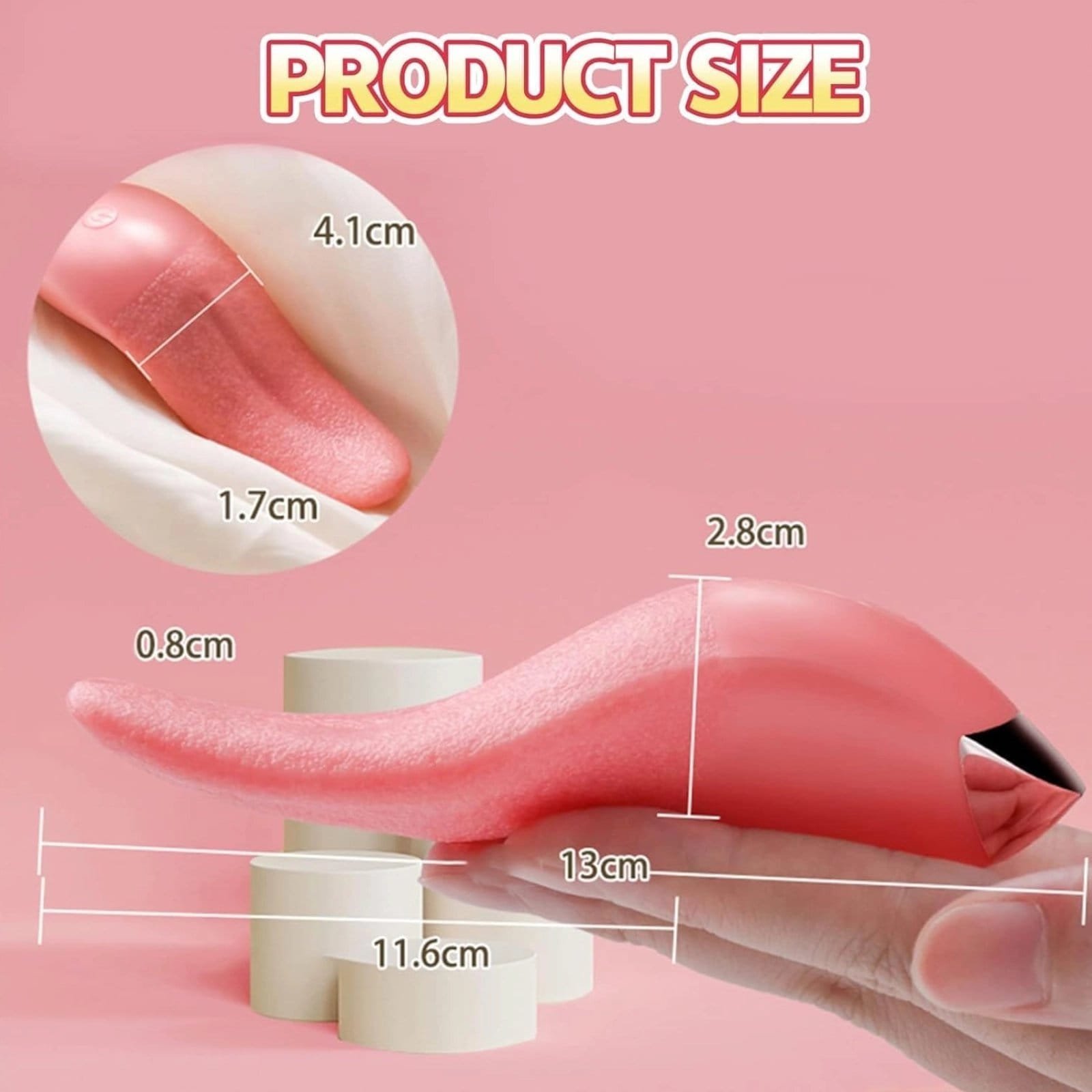 Clitoral Licking Vibrator, Heated Tongue Vibrator with 10 Vibration Modes,using for Vaginal Anal Breast Vibrator - Image 3