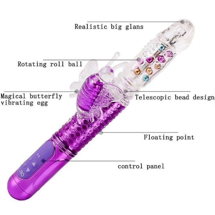 Butterfly Clitoral Rabbit Vibrator (Rechargeable) - Image 6