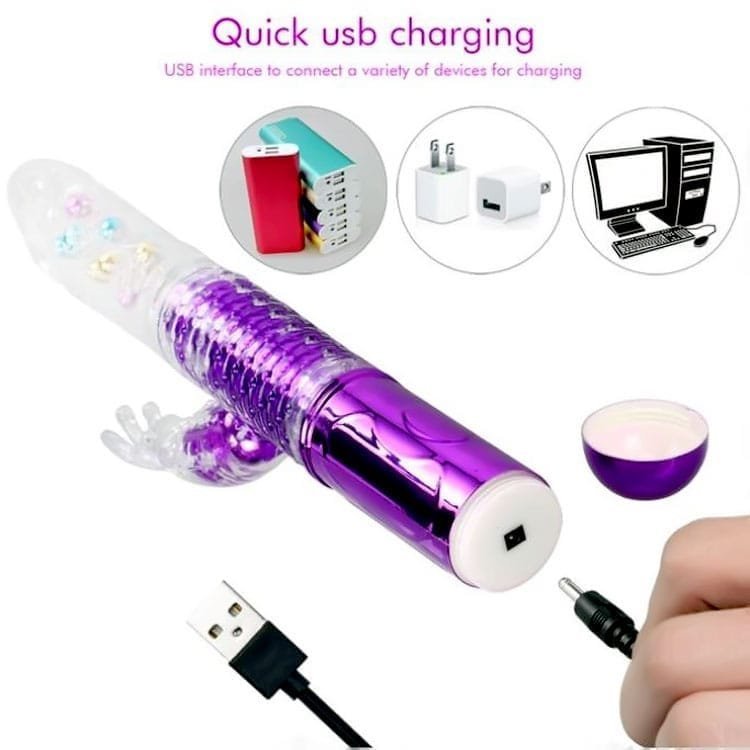 Butterfly Clitoral Rabbit Vibrator (Rechargeable) - Image 3