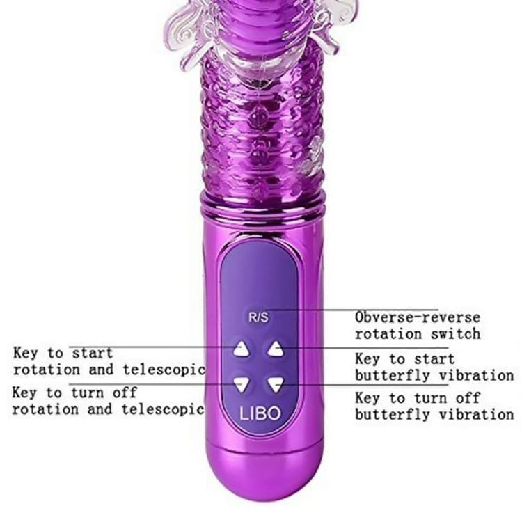Butterfly Clitoral Rabbit Vibrator (Rechargeable) - Image 5