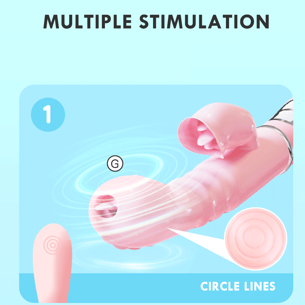 Dual Vibration Rabbit Clitoris Stimulator Dildo - Image 4