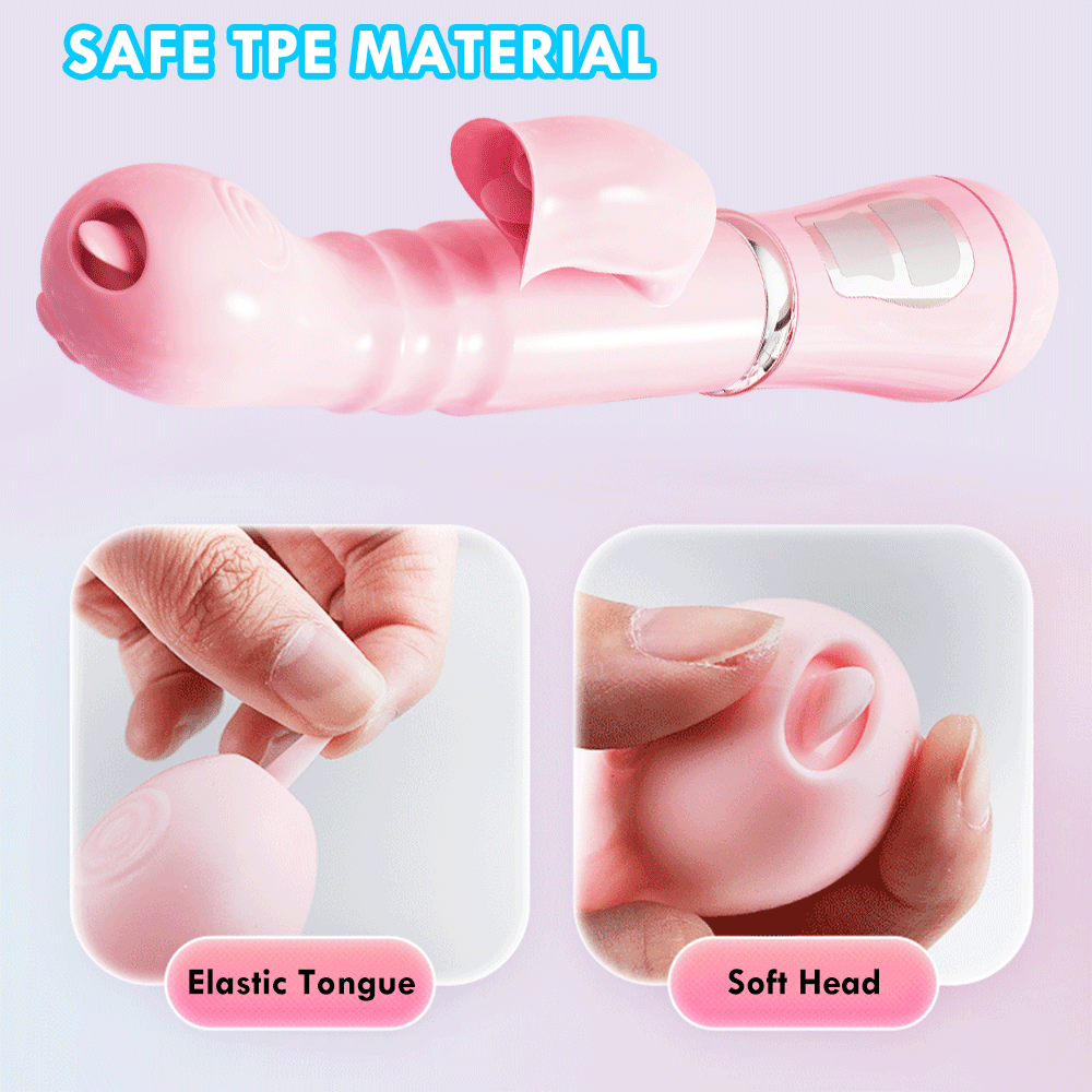 Dual Vibration Rabbit Clitoris Stimulator Dildo - Image 3