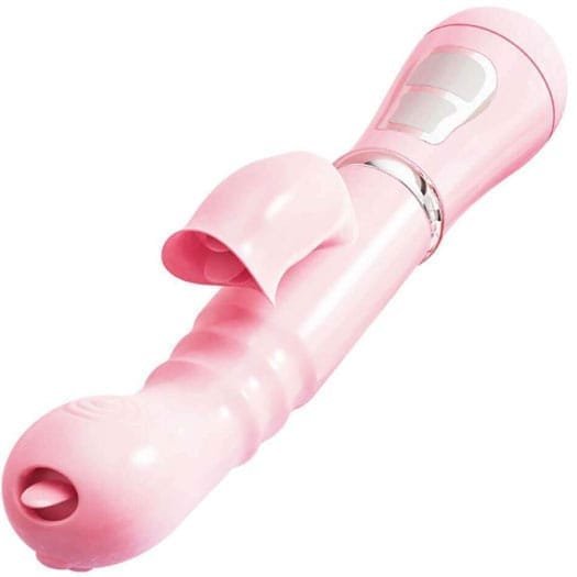 Dual Vibration Rabbit Clitoris Stimulator Dildo