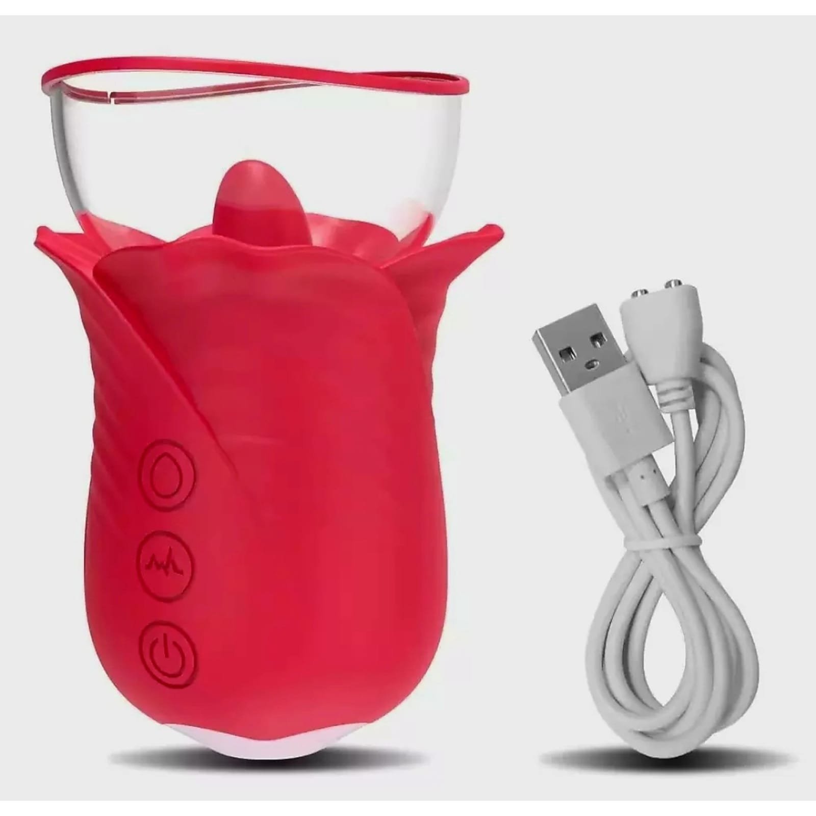 Licking and sucking vibrator