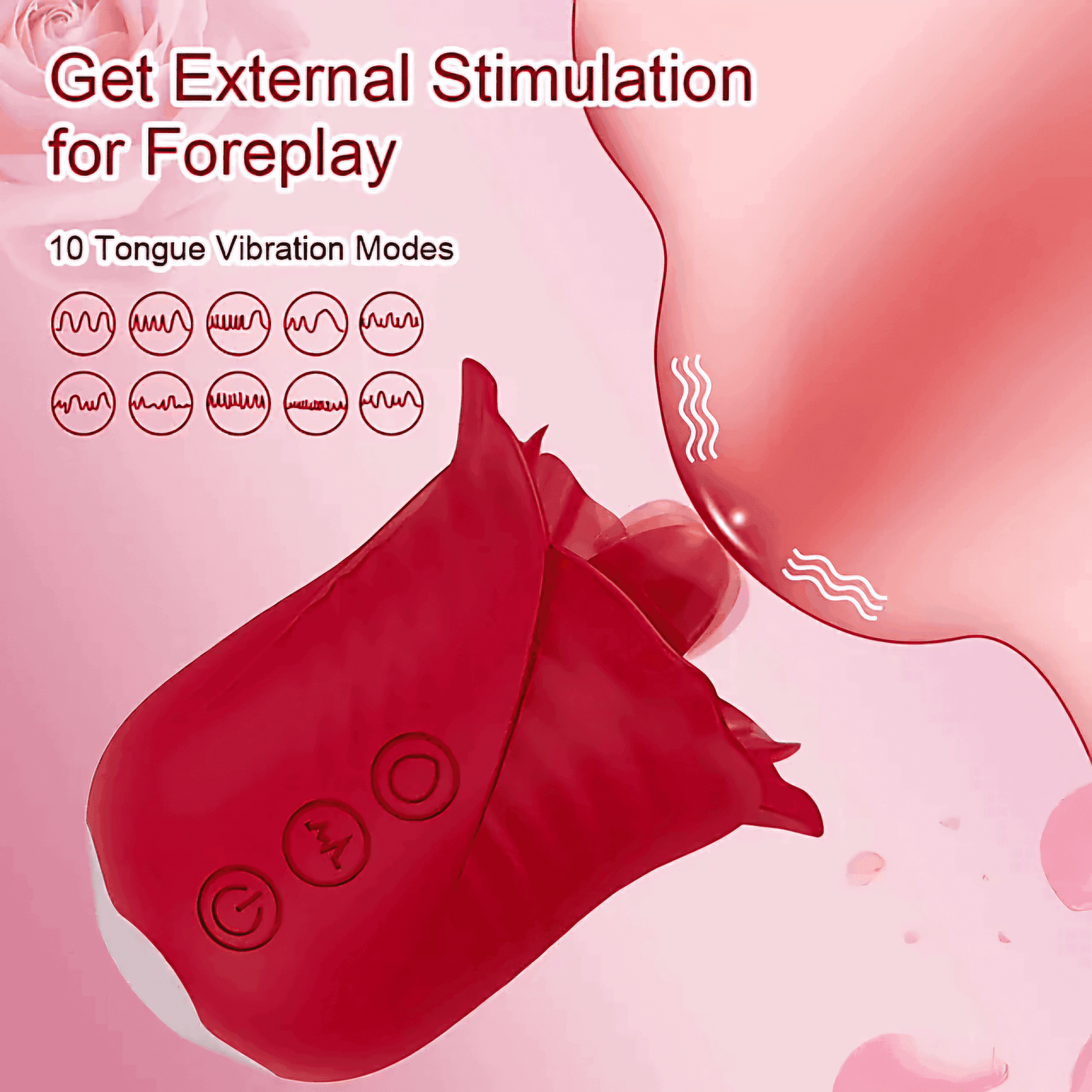 Licking and sucking vibrator