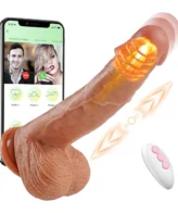 App Controlled Suction Dildo for Couples – 8 Inch G-Spot Vibrator