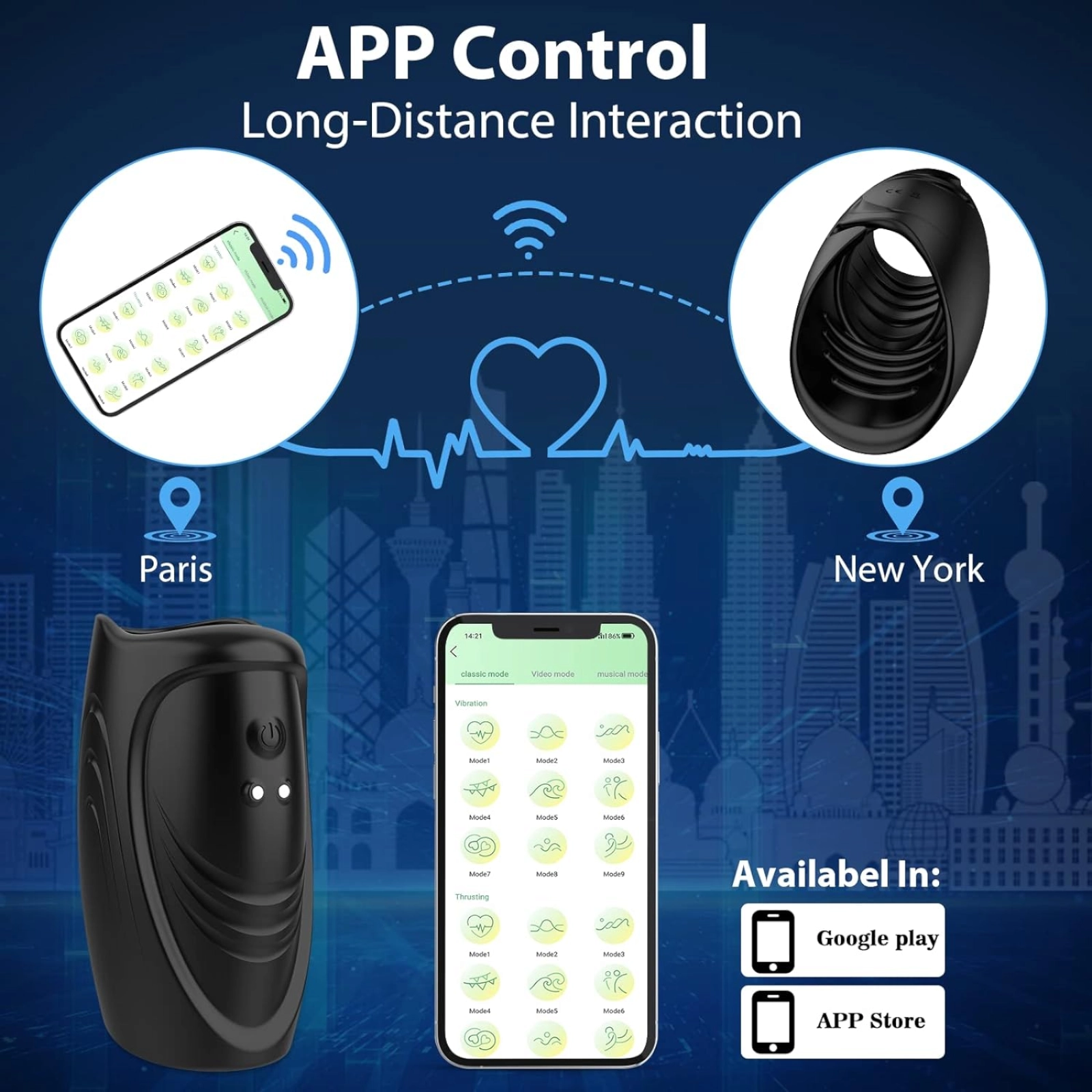 App-Controlled Male Masturbator – 9 Mode Penis Trainer Vibrator for Edging & Endurance - Image 4