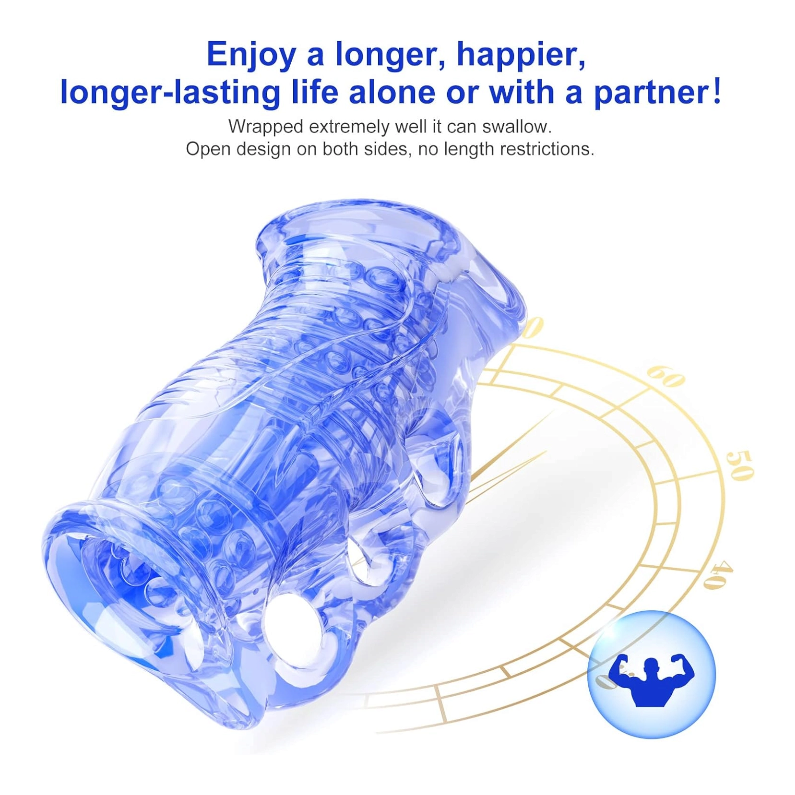 Soft Stretchy Hand Stroker for Men – Textured Pleasure Sleeve - Image 6