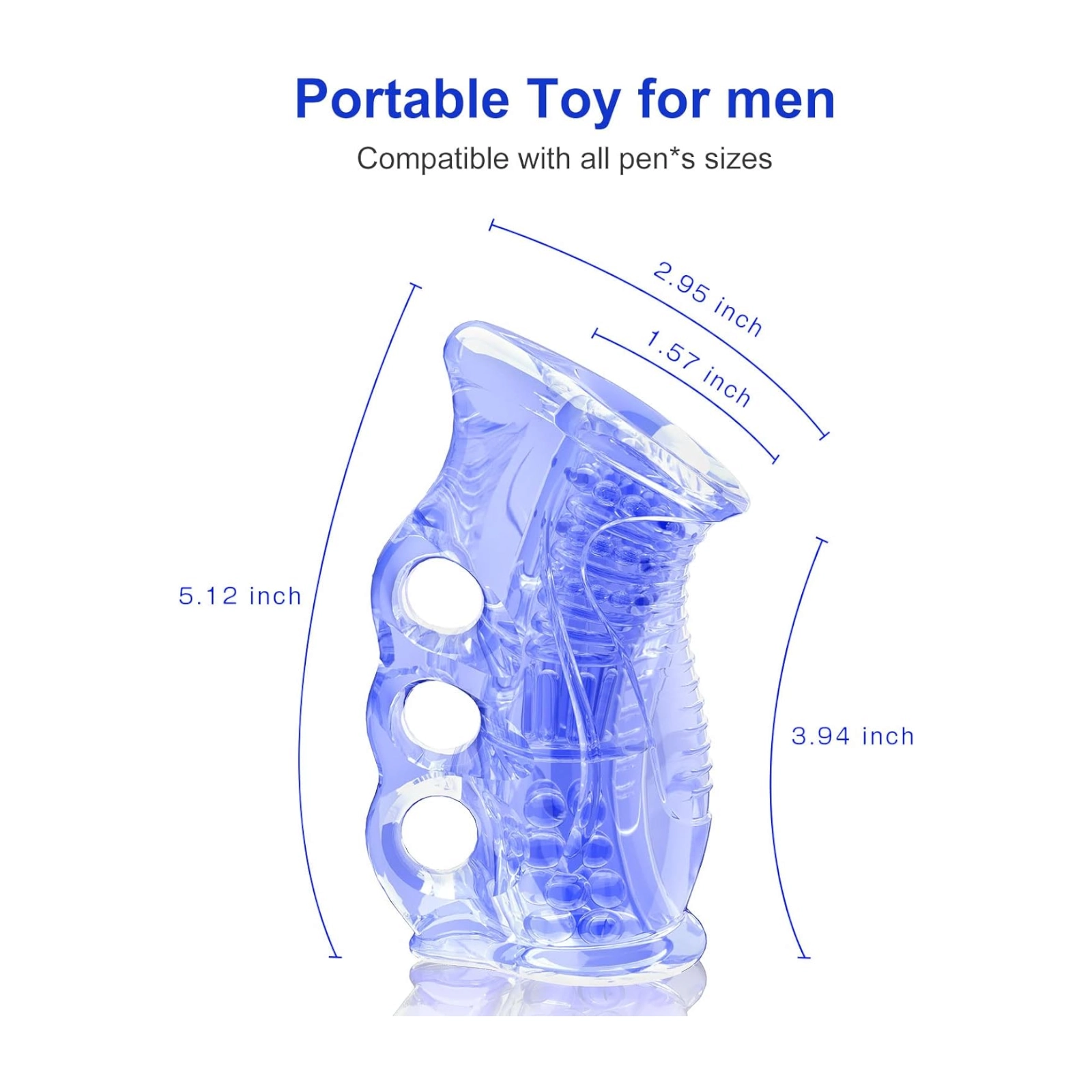 Soft Stretchy Hand Stroker for Men – Textured Pleasure Sleeve - Image 2