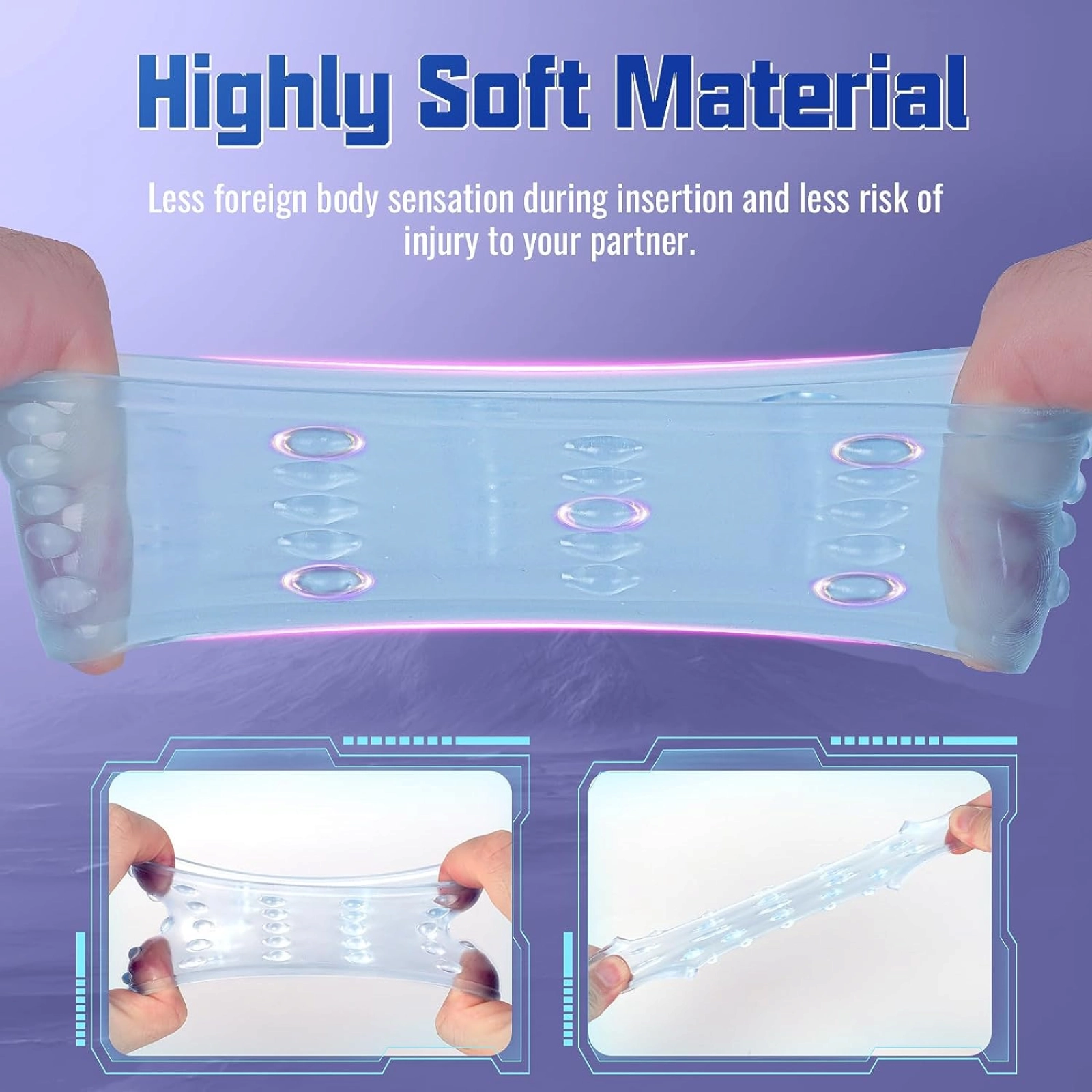 Penis Rings set Reusable silicone extender – High Elastic Cock Rings for Long-Lasting Erection & Performance - Image 5