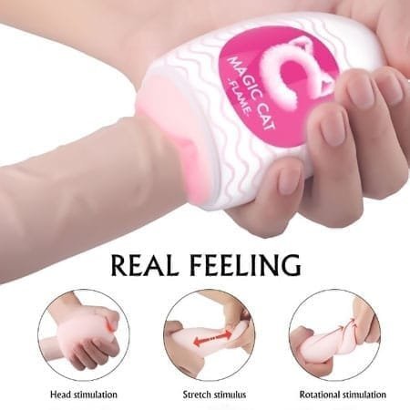 Male Masturbator Egg – Ultra Soft 3D Textured Pocket Pussy Stroker, Stretchable Realistic Vagina Cup - Image 3