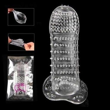 Ultra Thin Doted Magic Condom Penis Sleeve Bangladesh