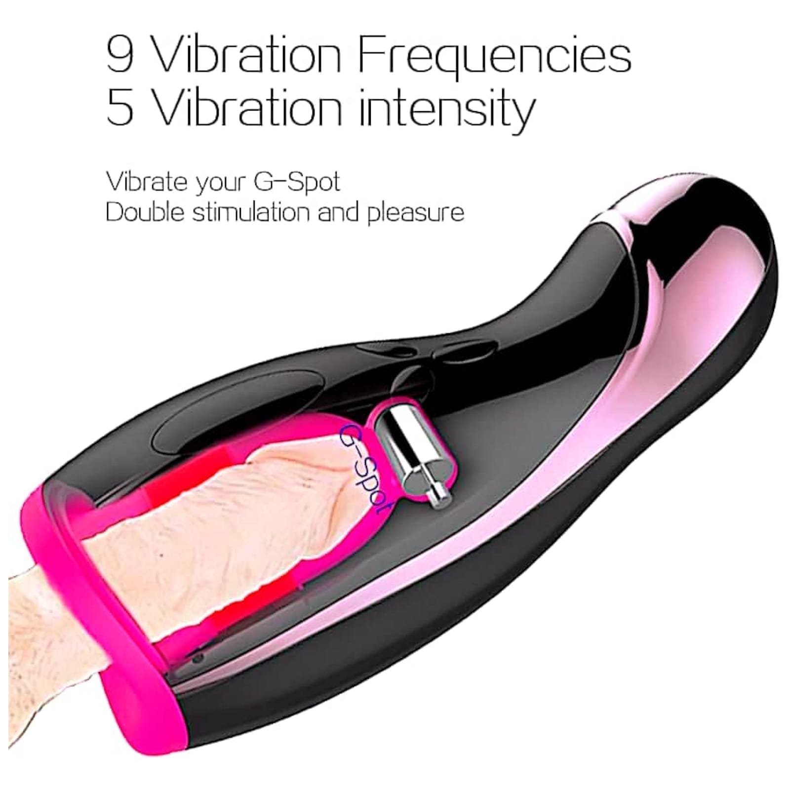 Sucking & Vibrating Penis Enlarger Masturbator Cup with smart worming - Image 5