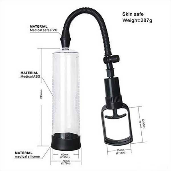Manual Penis Pump for Men with Pocket Pussy – Vacuum Penis Enlarger & Sleeve for Erection Training - Image 2