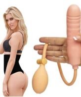 Inflatable Anal Dildo with Balloon Pump for Beginners and Couples