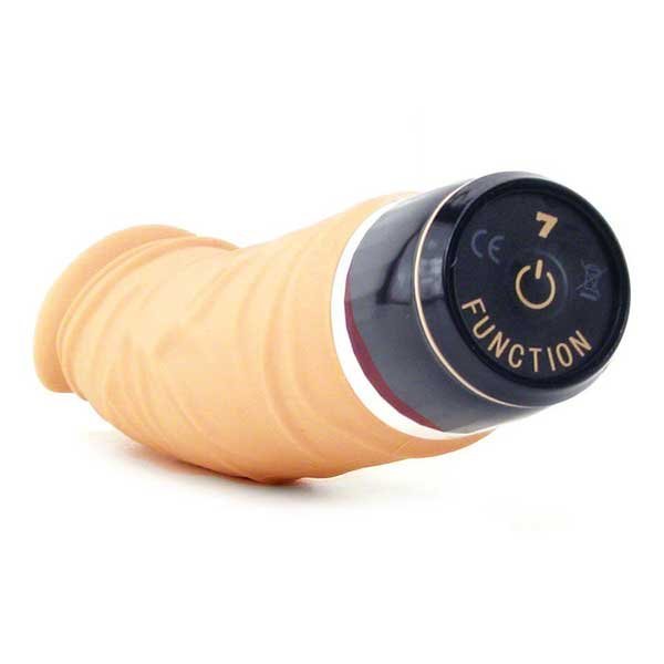 Realistic Vibrating Dildo 8" Multi-Speed Veiny Silicone Dildo for Women & Couples with Curved Shaft & Twist Base Control - Image 5