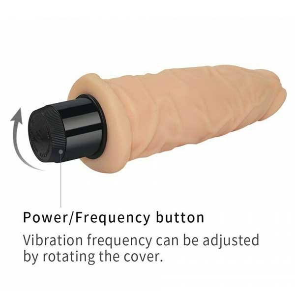 Realistic Vibrating Dildo 8" Multi-Speed Veiny Silicone Dildo for Women & Couples with Curved Shaft & Twist Base Control - Image 4